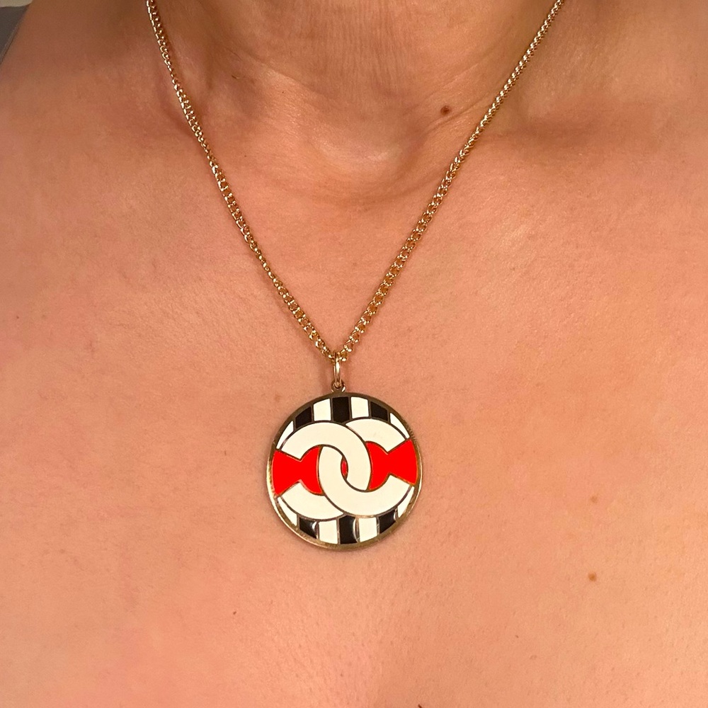 Coco Mark Necklace gold/multicolor metal